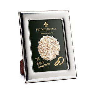 9”x 7” inches Handmade 925 Sterling Silver Photo Picture Frame 7180 18x24 H25 BB GB new for 25th Wedding Anniversary