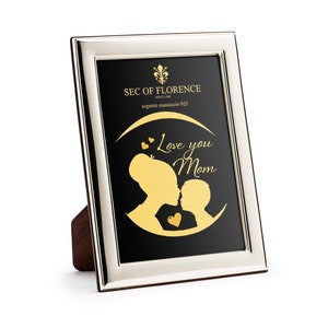 6”x 4” in Hallmarked Solid Sterling Silver 925 Photo Picture Frame for mother&#39;s day, mother&#39;s birthday and a gift for mother 7312/10x15HM*G1