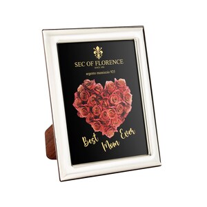 6”x 4” in Hallmarked Solid Sterling Silver 925 Photo Picture Frame for mother&#39;s day, mother&#39;s birthday and a gift for mother 7310/10x15HM*CR