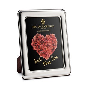 6”x 4” in Hallmarked Solid Sterling Silver 925 Photo Picture Frame for mother&#39;s day, mother&#39;s birthday and a gift for mother 7304/10x15HM*CR