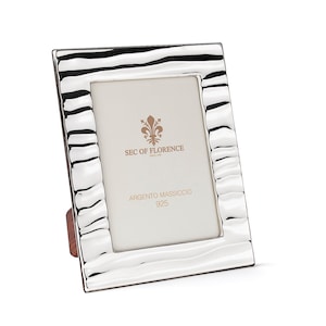 7&quot;x 5&quot; inches Handmade 925 Sterling Silver Photo Picture Frame 7130 13x18 GB new for Wedding gift ,Birthday gift and Anniversary gift