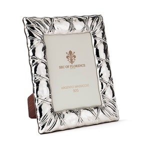 5”x 3,5” inches Handmade 925 Sterling Silver Photo Picture Frame 7138 9x13 GB new for Wedding gift ,Birtday gift and Anniversary gift