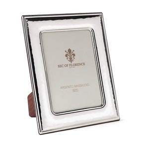 7&quot;x 5&quot; inches Handmade 925 Sterling Silver Photo Picture Frame 7133 13x18 GB new for Wedding gift ,Birthday gift and Anniversary gift