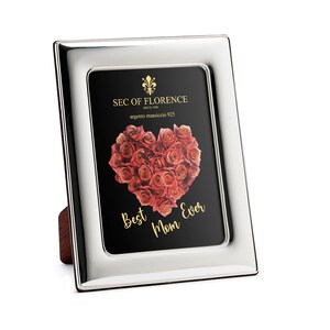 9”x 7” in Hallmarked Solid Sterling Silver 925 Photo Picture Frame for mother&#39;s day, mother&#39;s birthday and a gift for mother 7180/18x24HM*CR