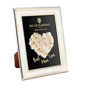 7&quot;x 5&quot; in Hallmarked Solid Sterling Silver 925 Photo Picture Frame for mother&#39;s day, mother&#39;s birthday and a gift for mother 7201/13x18HM*CB
