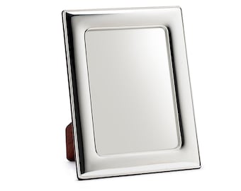 25 x 20 cm handgjord spegelram i 925 sterlingsilver för bröllopspresent, födelsedagspresent och jubileumspresent 7180/20X25SP