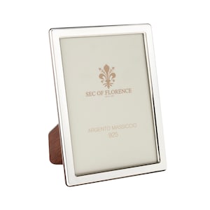 7&quot;x 5&quot; inches Handmade 925 Sterling Silver Photo Picture Frame 7343 13x18 GB new for Wedding gift ,Birthday gift and Anniversary gift