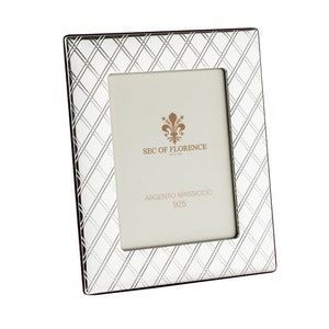 7&quot;x 5&quot; inches Handmade 925 Sterling Silver Photo Picture Frame art &quot; 4005 &quot; / 13x18 GB for Wedding gift ,Birthday gift and Anniversary gift