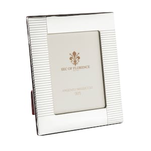 7&quot;x 5&quot; inches Handmade 925 Sterling Silver Photo Picture Frame art &quot; 4002 &quot; / 13x18 GB for Wedding gift ,Birthday gift and Anniversary gift