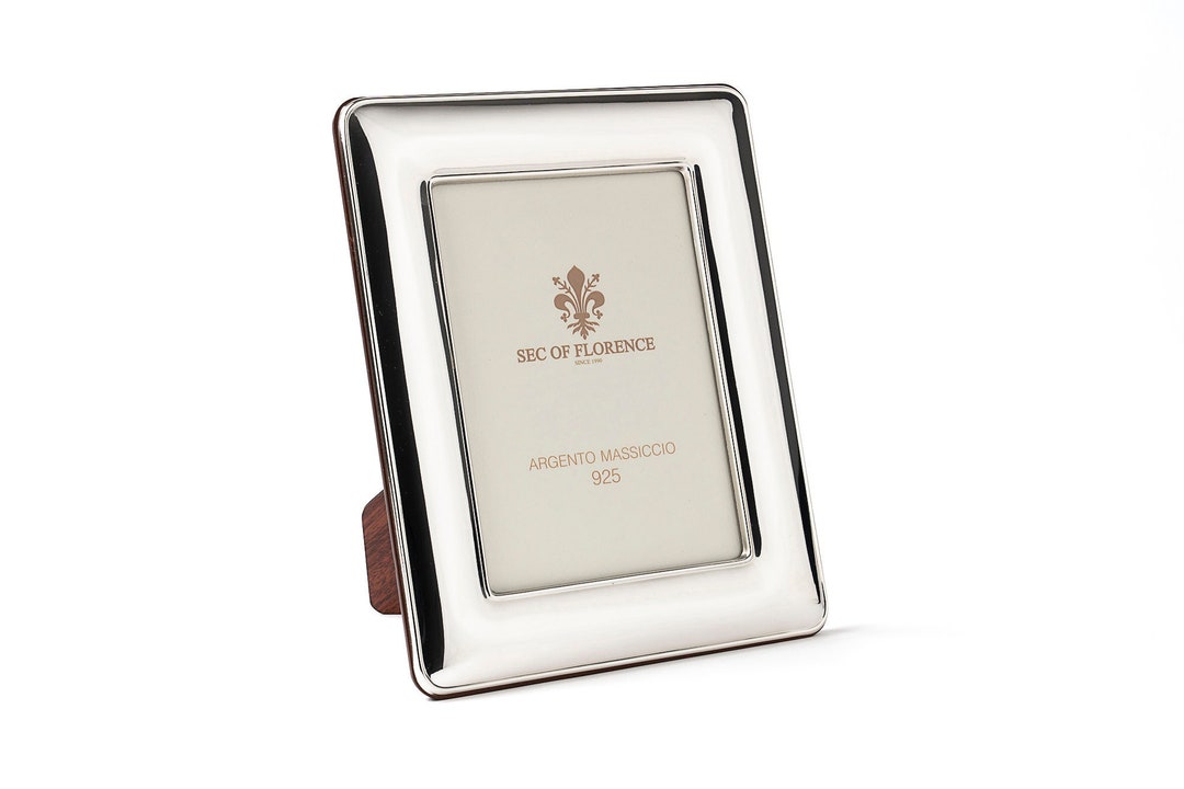 スターリングシルバー　SV925フレーム　フォトフレーム 7インチ x 5インチ ハンドメイド 925 スターリングシルバー フォト