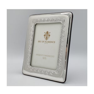 7&quot;x 5&quot; inches Handmade 925 Sterling Silver Photo Picture Frame 1015 13x18 GB new for Wedding gift ,Birthday gift and Anniversary gift