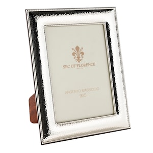 7&quot;x 5&quot; inches Handmade 925 Sterling Silver Photo Picture Frame 7186 13x18 GB new for Wedding gift ,Birthday gift and Anniversary gift