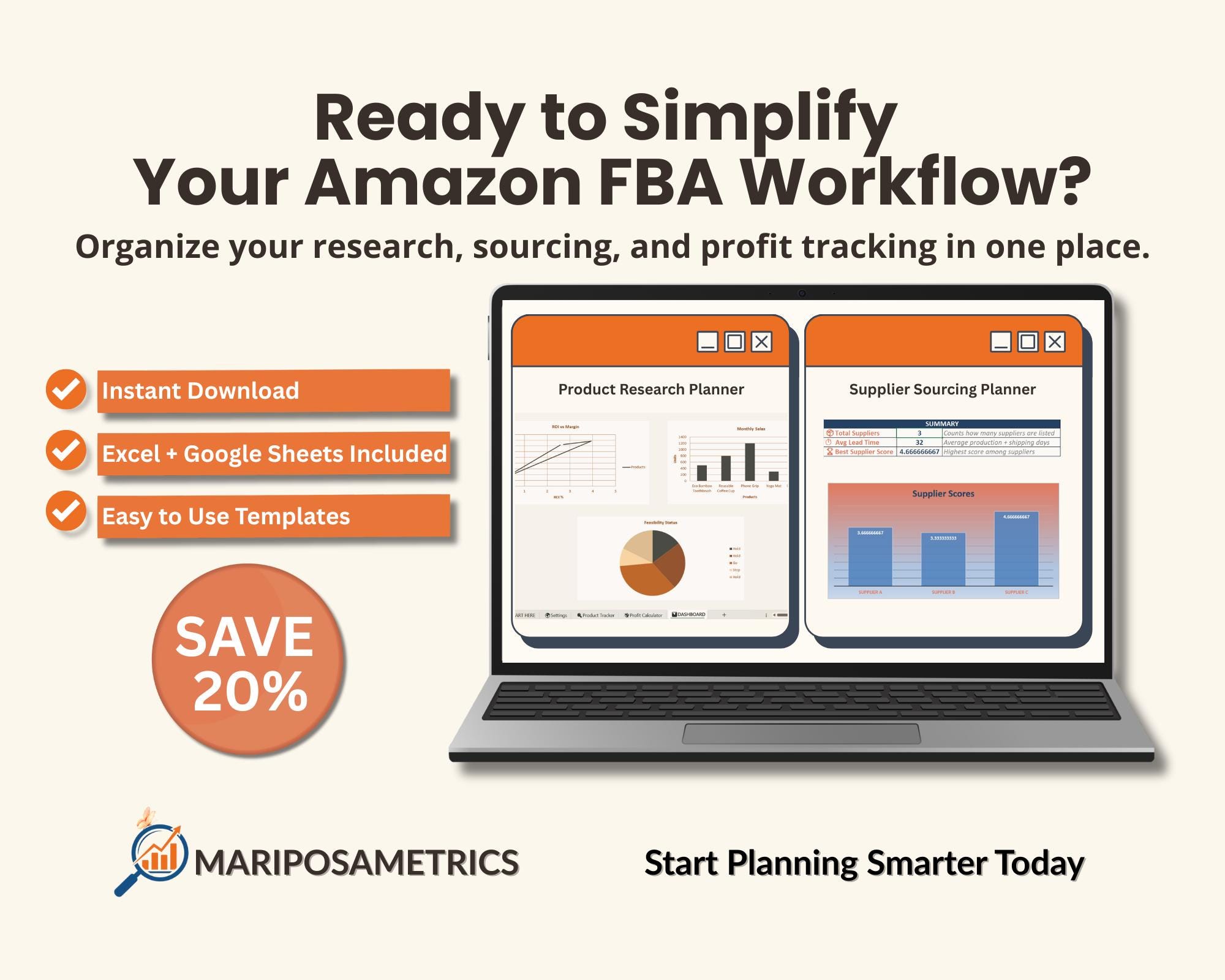 Amazon FBA Planner Bundle | Product Research + Supplier Sourcing ...