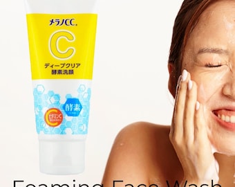 Limpiador facial enzimático Melano CC 130 g | Limpiador de poros japonés | Cuidado de la piel de limpieza profunda procedente de Japón