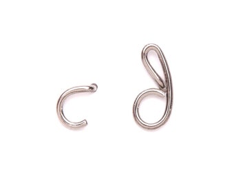 Titanium initial Letter earrings, alphabet studs hypoallergenic, silver post earrings custom