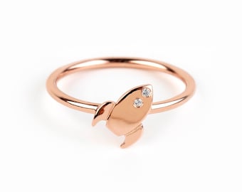 Rocket Ship Ring - Etsy