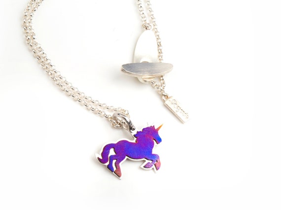 Unicorn necklace shop etsy