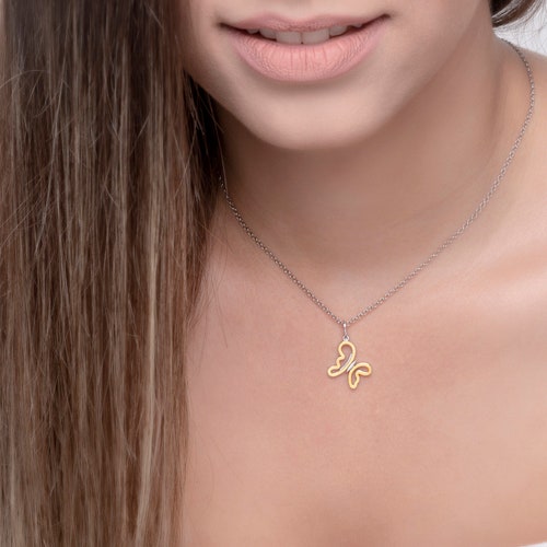 Butterfly necklace Yellow Gold, sterling silver pendant wings, insect jewelry butterfly, boho necklace, romantic jewelry, nature lover gift shops