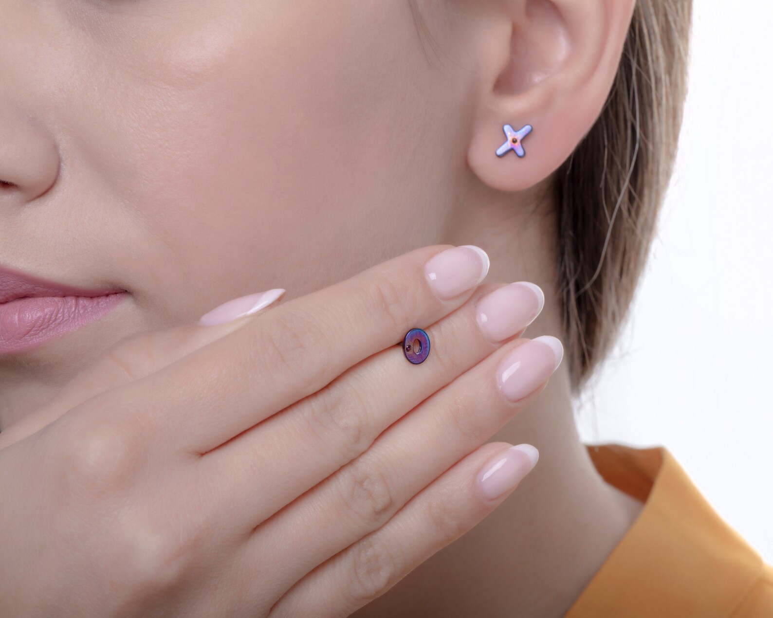 XOXO Earrings Titanium Hugs and Kisses Studs Letter Earrings Etsy