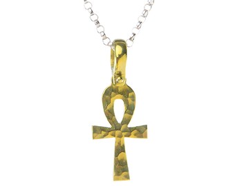 Egyptian Cross necklace Titanium, African jewelry Egypt, Ankh necklace pagan