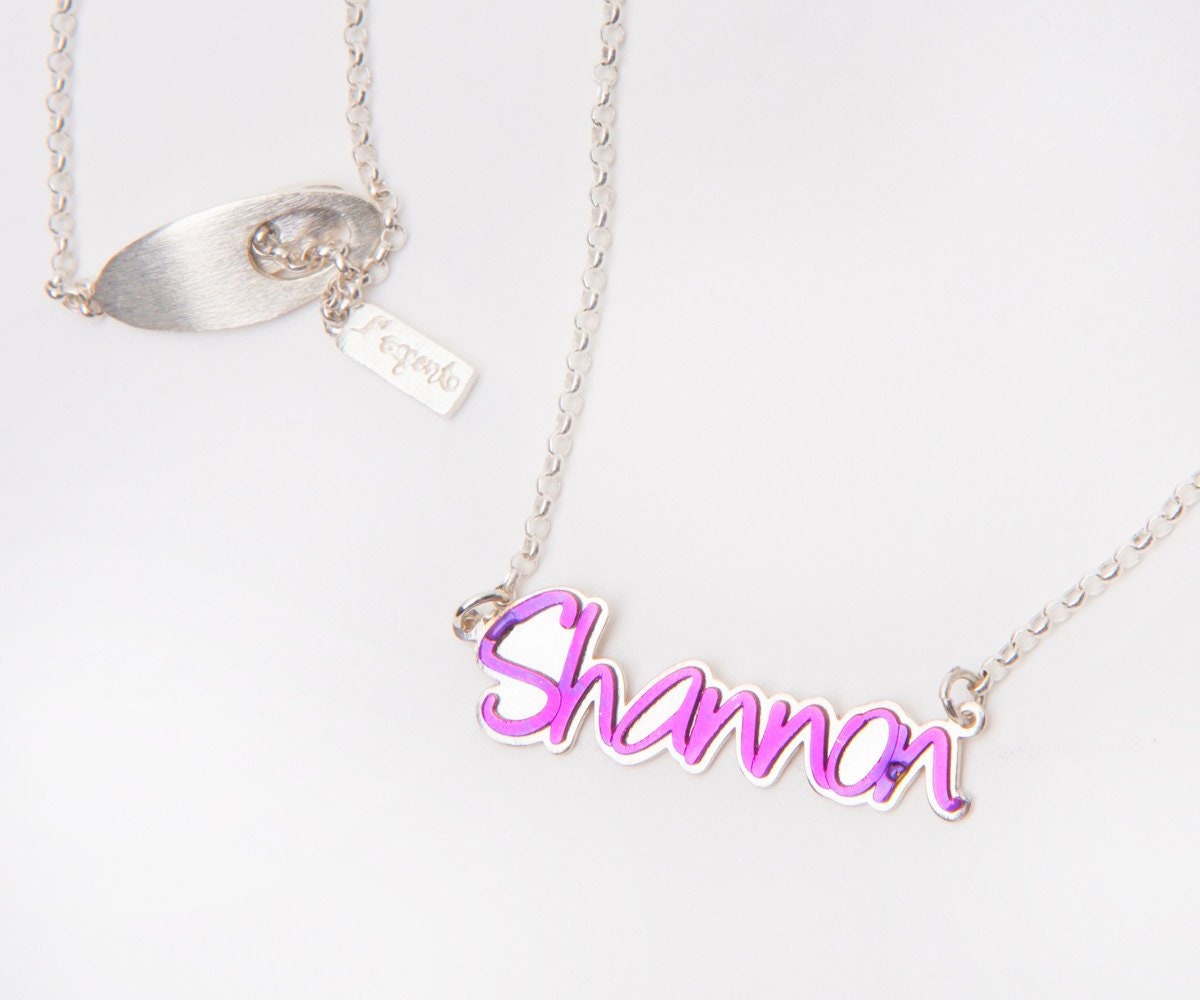 Personalized name necklace Shannon custom jewelry dainty | Etsy