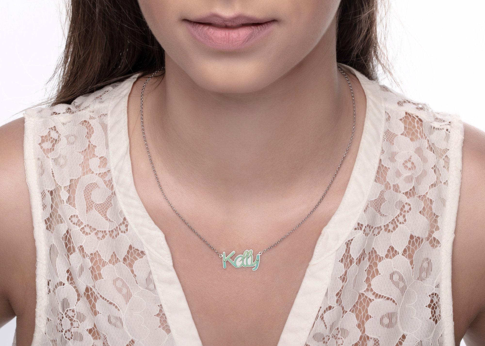 Custom Word Necklace Kelly Bridesmaid 