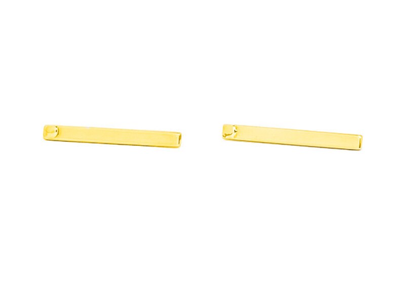 minimal jewelry teen girl bar earrings cool Gold bar Titanium earrings long stick earrings thin minimalist earrings line ear climbers