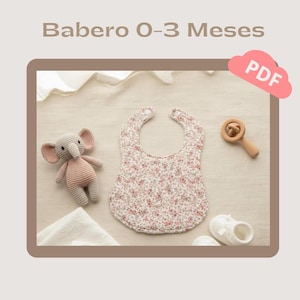 Lätzchen-Schnittmuster, Baby-Accessoire-Schnittmuster, 100 % individuelles Lätzchen-PDF-Schnittmuster – CoquitoMioBaby Lätzchen-PDF