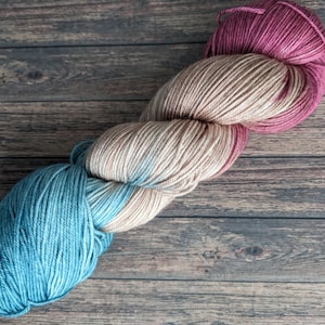 Sokkengaren handgeverfd merinozijde vingergaren 4-draads bonte garen superwash