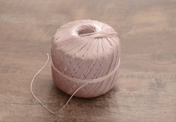 Hilo de seda de rayón viscosa, hilo fino vegano para crochet y tejido, hilo  para decoración del hogar, hilo fino para bordar y bisutería de crochet -   México