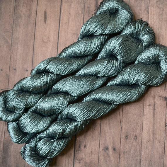 Vegan Silk yarn 500m 100g, Rayon, crochet yarn, Embroidery thread, Braidmaking, Kumihimo, UK