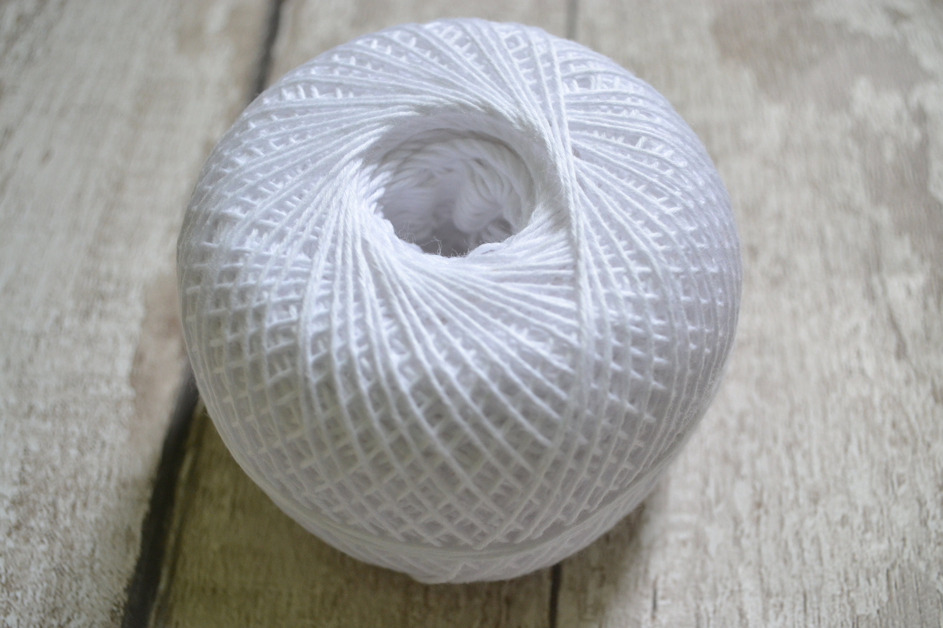 Buy Crochet Combed Cotton, 380m in 100g, Snow White Online in