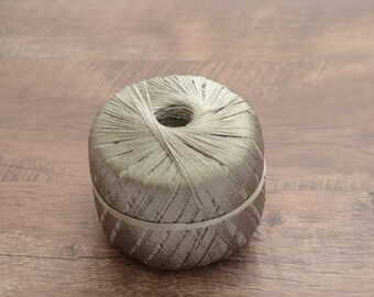 Vegan Silk yarn 250m 50g, Rayon, shawl yarn, crochet yarn, silver