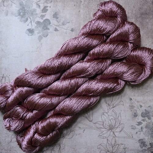 Vegan Silk Yarn 500m 100g Rayon Crochet Yarn Embroidery Etsy UK