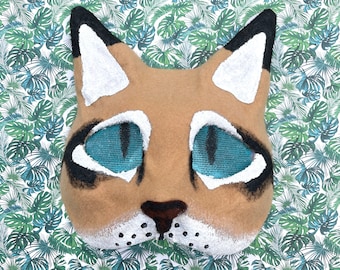 BLONDIE Therian Cat Mask - Cosplay Mask - Handmade Cat Mask - Ready to ship