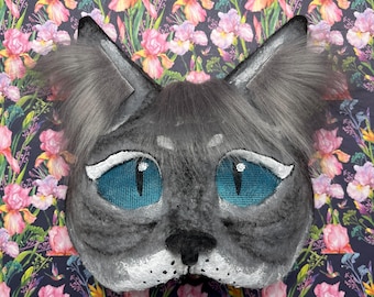 Therian Cat Mask - Cosplay Mask - Handmade Cat Mask - Ready to ship
