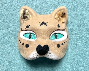 Therian Cat Mask - Cosplay Mask - Handmade Cat Mask - Ready to ship