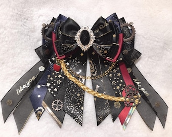 Caleb Inspired Ribbon Bow Charm | Love and Deep Space Officer Outfit