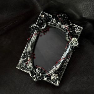 Gothic Vampir Fotokarte dunkel Harz Kartenhalter Barock-Stil Display Rahmen Handmade Decor Sammler