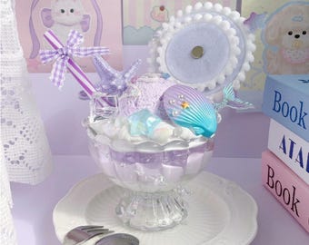 Love and Deep Space Rafayel Inspired Badge Stand – Handmade Ocean Parfait Prop