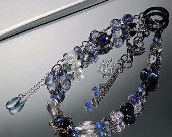Love and Deep Space Zayne Eternal Prophet Inspired Beaded Charm, Galaxy Glass, Resin Stars