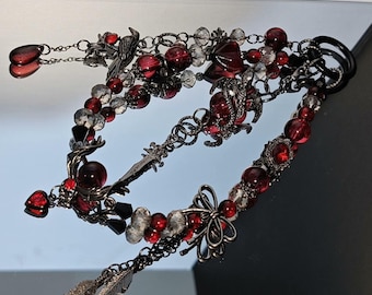 Love and Deep Space Sylus  | Dark Crimson Guardian Charm Strap
