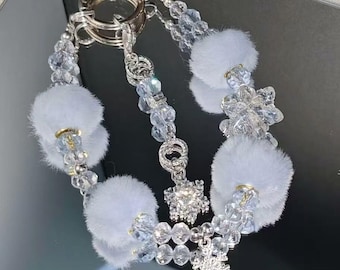 Love and Deep Space Zayne Inspired Winter Charm with Soft Fluffy Texture, Snowflake Details
