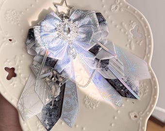 Love and Deep Space Xavier Inspired Handmade Blue Silver Bow Charm Lightstick