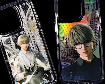 Custom Epoxy Phone Case, Personalized Photo Phone Cover, Anime Character Fans Gift