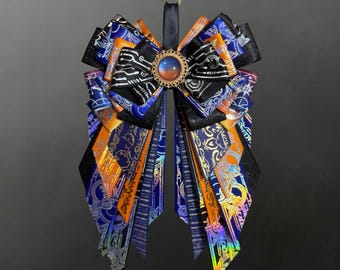 Love and Deep Space Caleb Bow | Holographic Ribbon Charm, Ita Bag Accessory