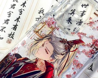 Custom Photo Phone Case, Epoxy Resin Clear Phone Cover, Anime Fan Gift
