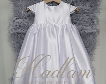 plain christening gown