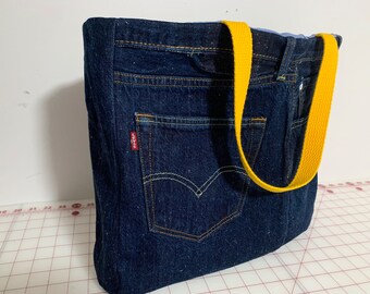 levis denim tote bolsa