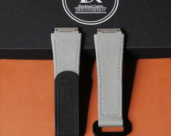 Custom hook and loop Sailcloth Watch Strap for RM | Handmade Canvas Band Replacement